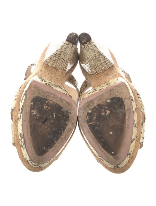 Prada Snakeskin Animal Print Espadrilles