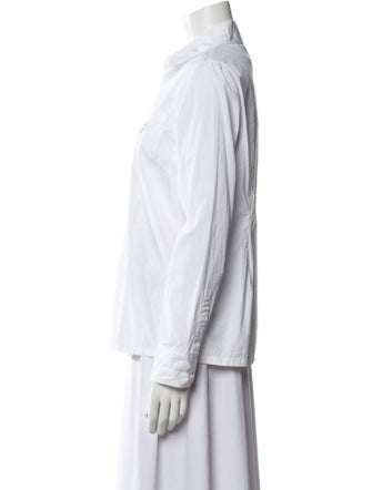 Prada 2021 Long Sleeve Button-Up Top