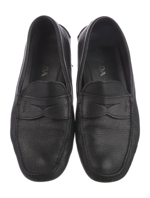 Prada Embossed Leather Raw-Edge Trim Drivers
