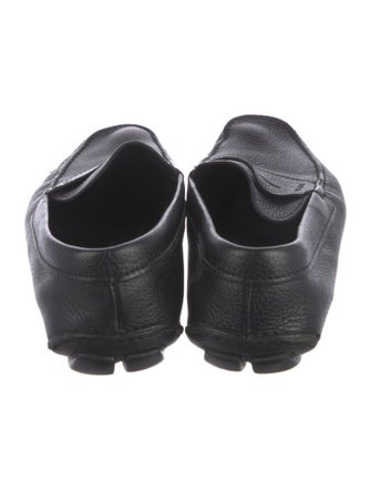 Prada Embossed Leather Raw-Edge Trim Drivers