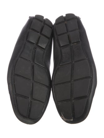 Prada Embossed Leather Raw-Edge Trim Drivers