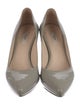 Prada Patent Leather Cutout Accent Pumps