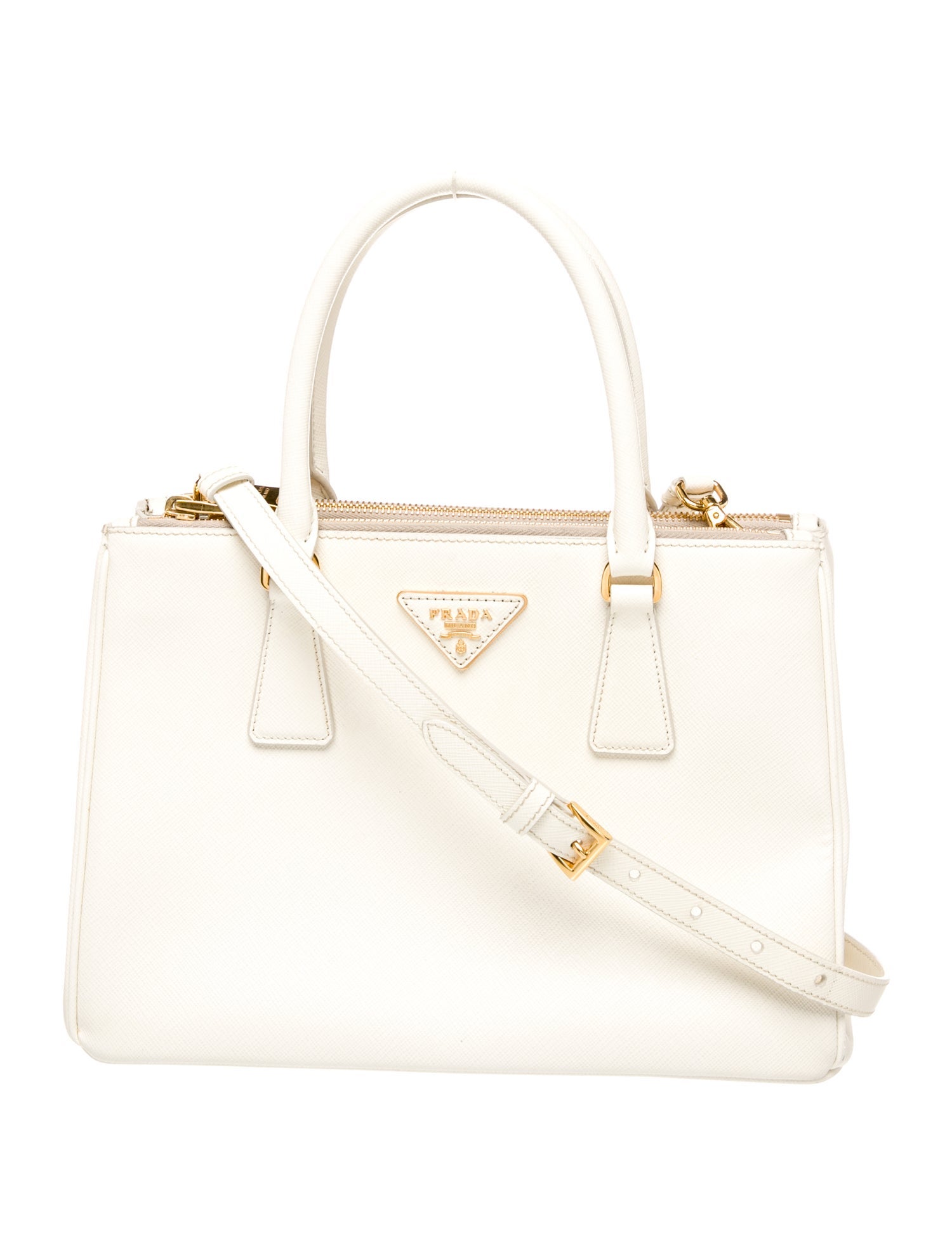 Prada Saffiano Lux Leather Galleria Double Zip Medium