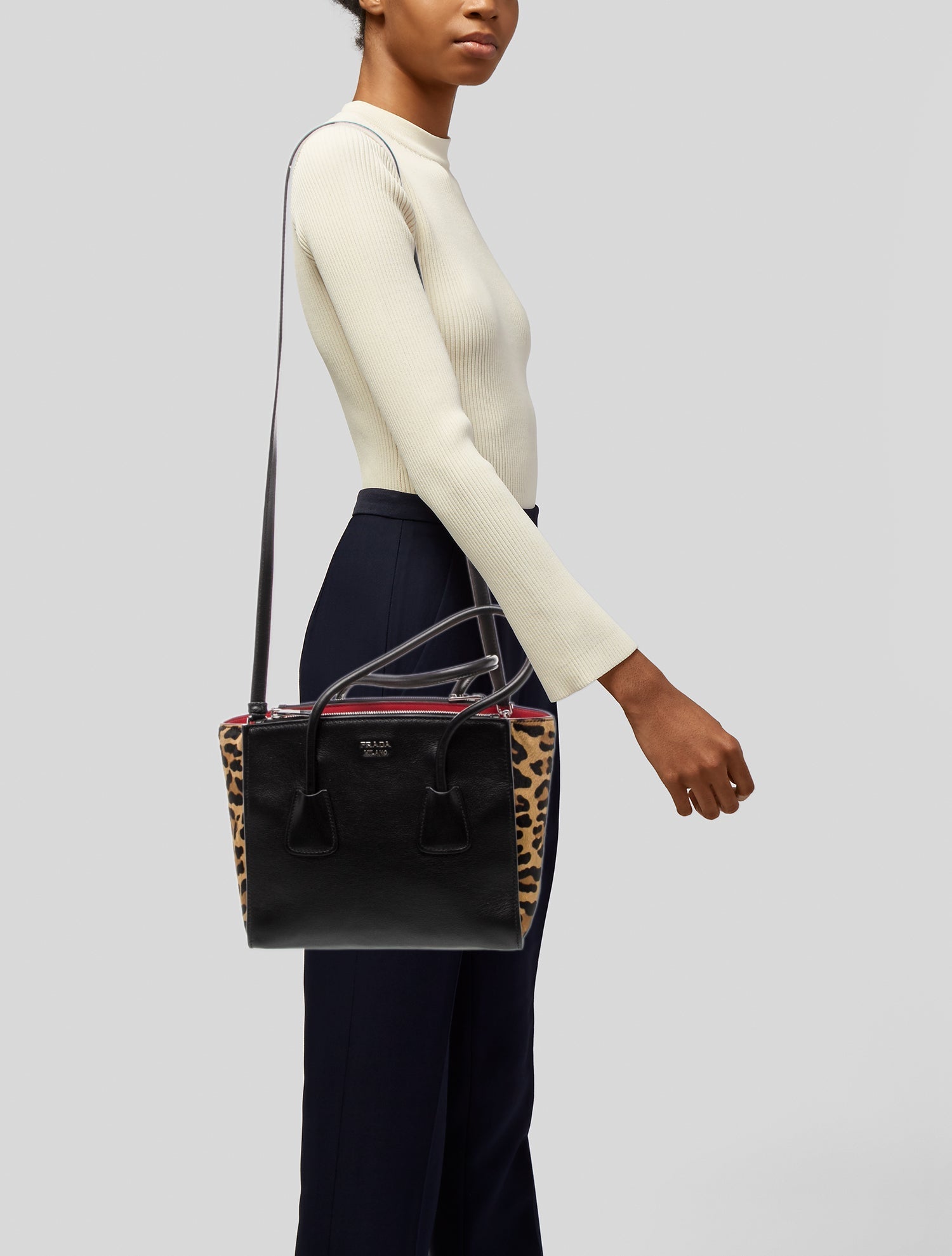 Prada Tessuto Nylon Galleria Double Zip