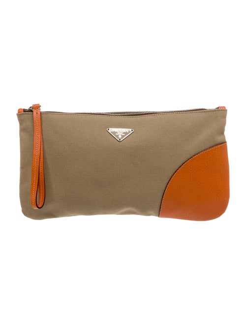 Prada Enameled Metal Triangle Da Viaggio