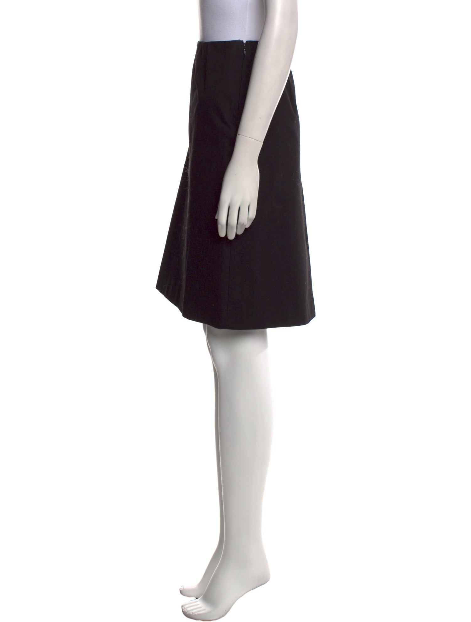 Prada Pleated Accents Knee-Length Skirt