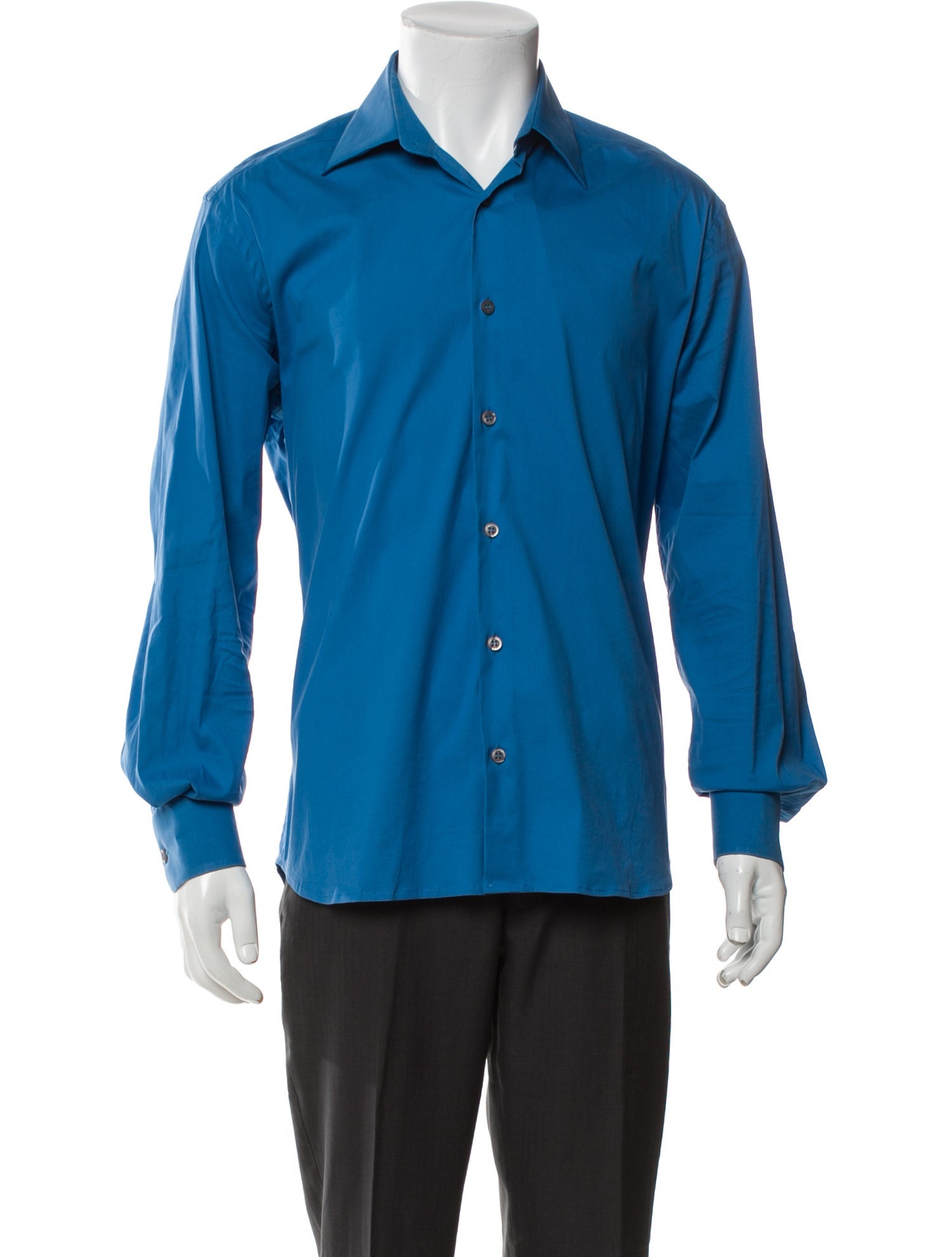 Prada Late 2000's - Early 2010's Long Sleeve Dress Shirt