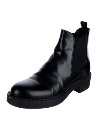 Prada Leather Chelsea Boots