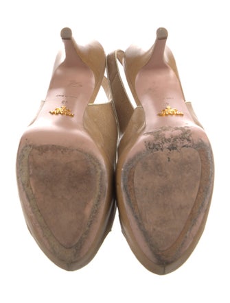 Prada Leather Slingback Sandals