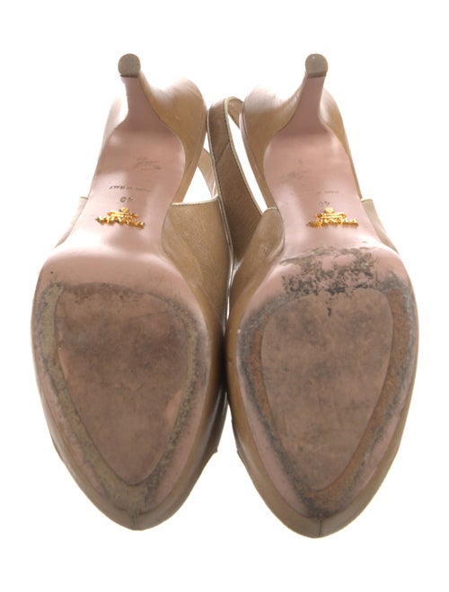 Prada Leather Slingback Sandals