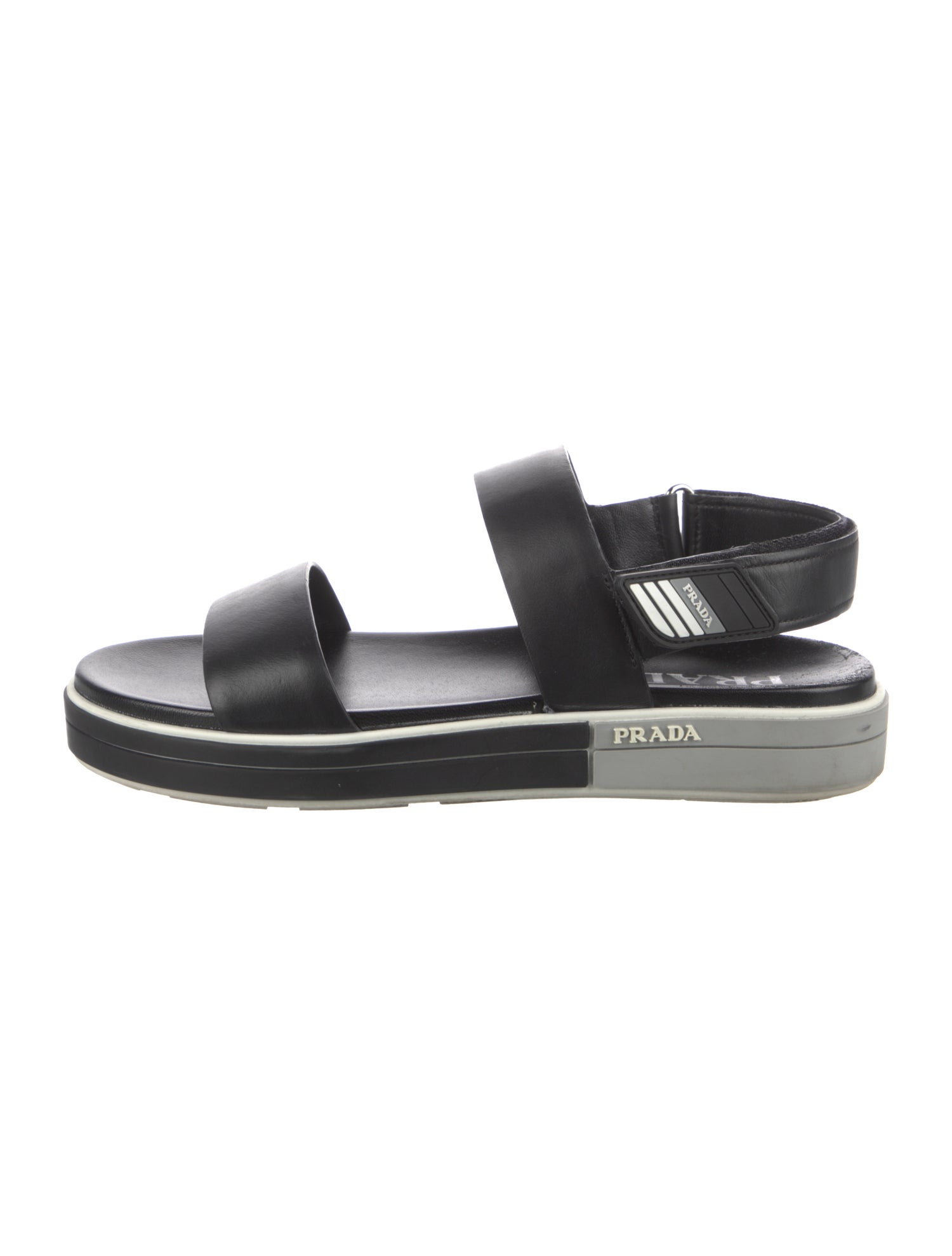 Prada Leather Slingback Sandals