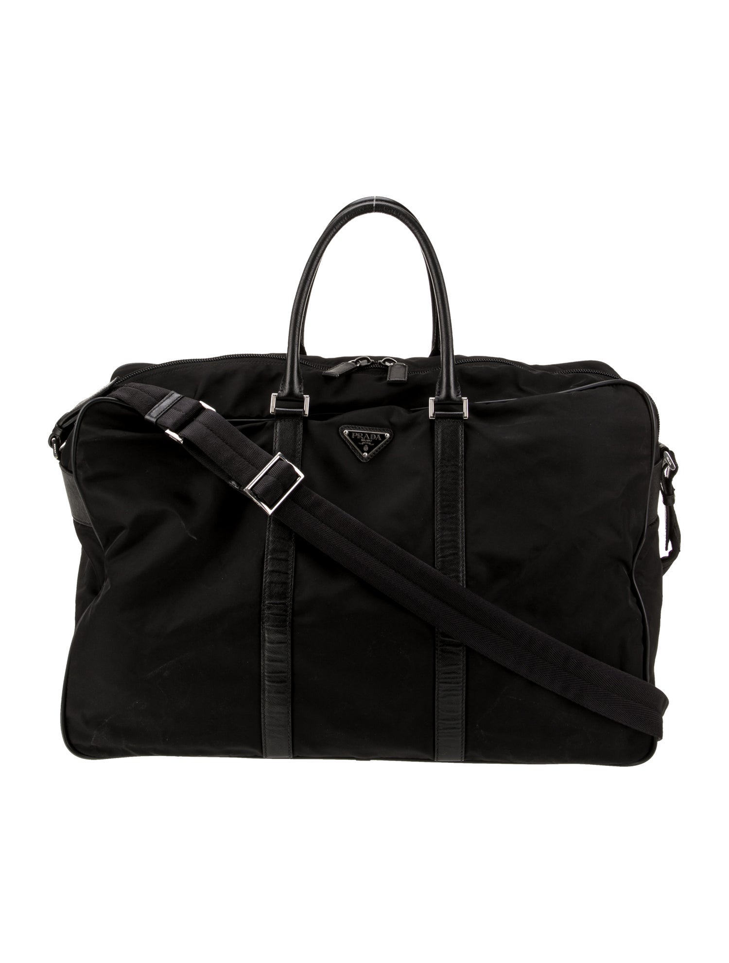 Prada Saffiano Leather Weekender Bag