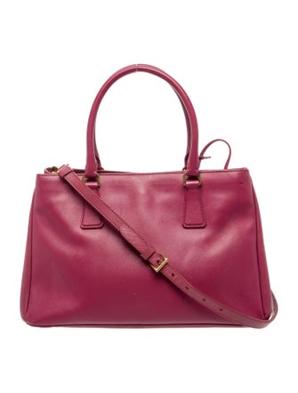 Prada Enameled Metal Triangle Top Handle Bag