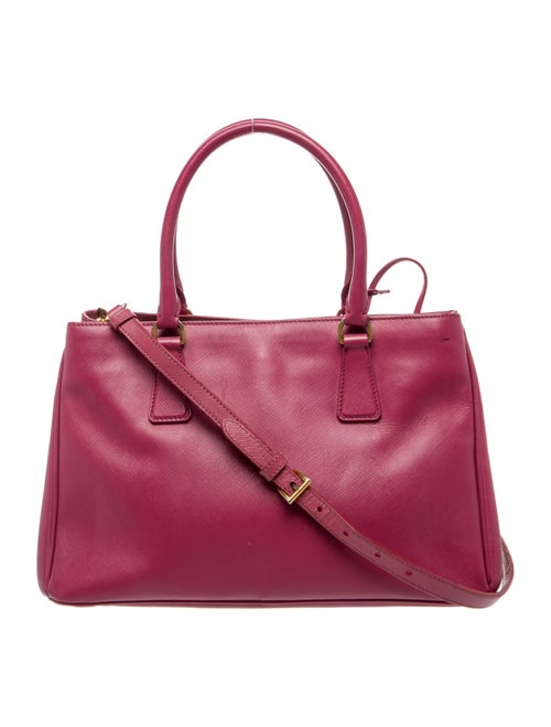 Prada Enameled Metal Triangle Top Handle Bag