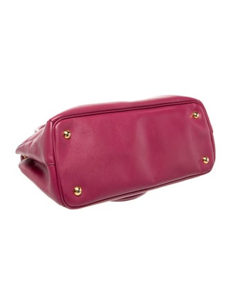 Prada Enameled Metal Triangle Top Handle Bag