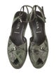 Prada Leather Printed Pumps