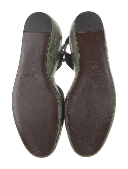 Prada Leather Printed Pumps