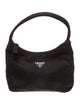 Prada Enameled Metal Triangle Top Handle Bag