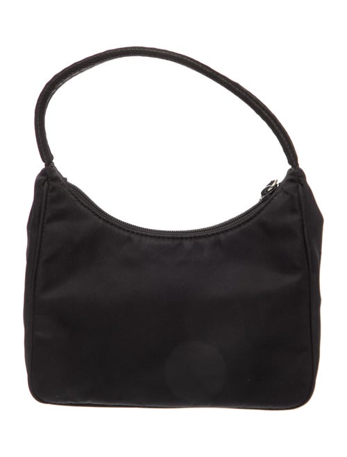 Prada Enameled Metal Triangle Top Handle Bag