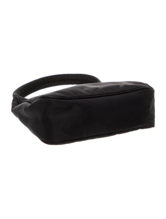 Prada Enameled Metal Triangle Top Handle Bag