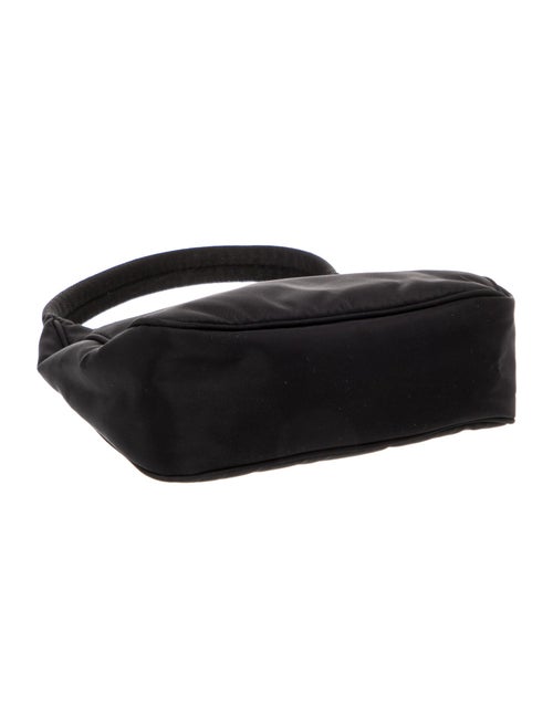 Prada Enameled Metal Triangle Top Handle Bag