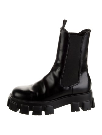 Prada Leather Chelsea Boots