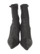 Prada Leather Whipstitch Trim Sock Boots