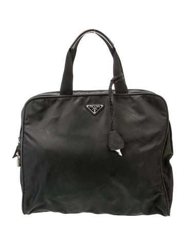 Prada Handle Bags Tessuto Nylon Business Vintage