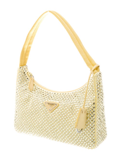 Prada Enameled Metal Triangle Re-Edition 2000