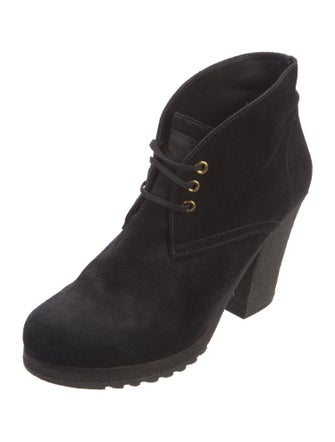Prada Sport Suede Lace-Up Boots