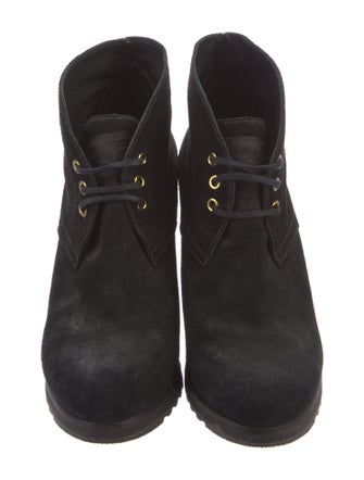 Prada Sport Suede Lace-Up Boots
