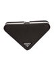 Prada Enameled Metal Triangle Pouch