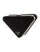 Prada Enameled Metal Triangle Pouch