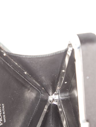 Prada Enameled Metal Triangle Pouch