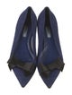 Prada Suede Bow Accents Flats