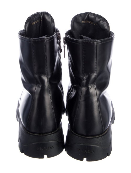 Prada Leather Combat Boots