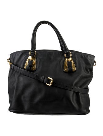 Prada Leather Top Handle Bag
