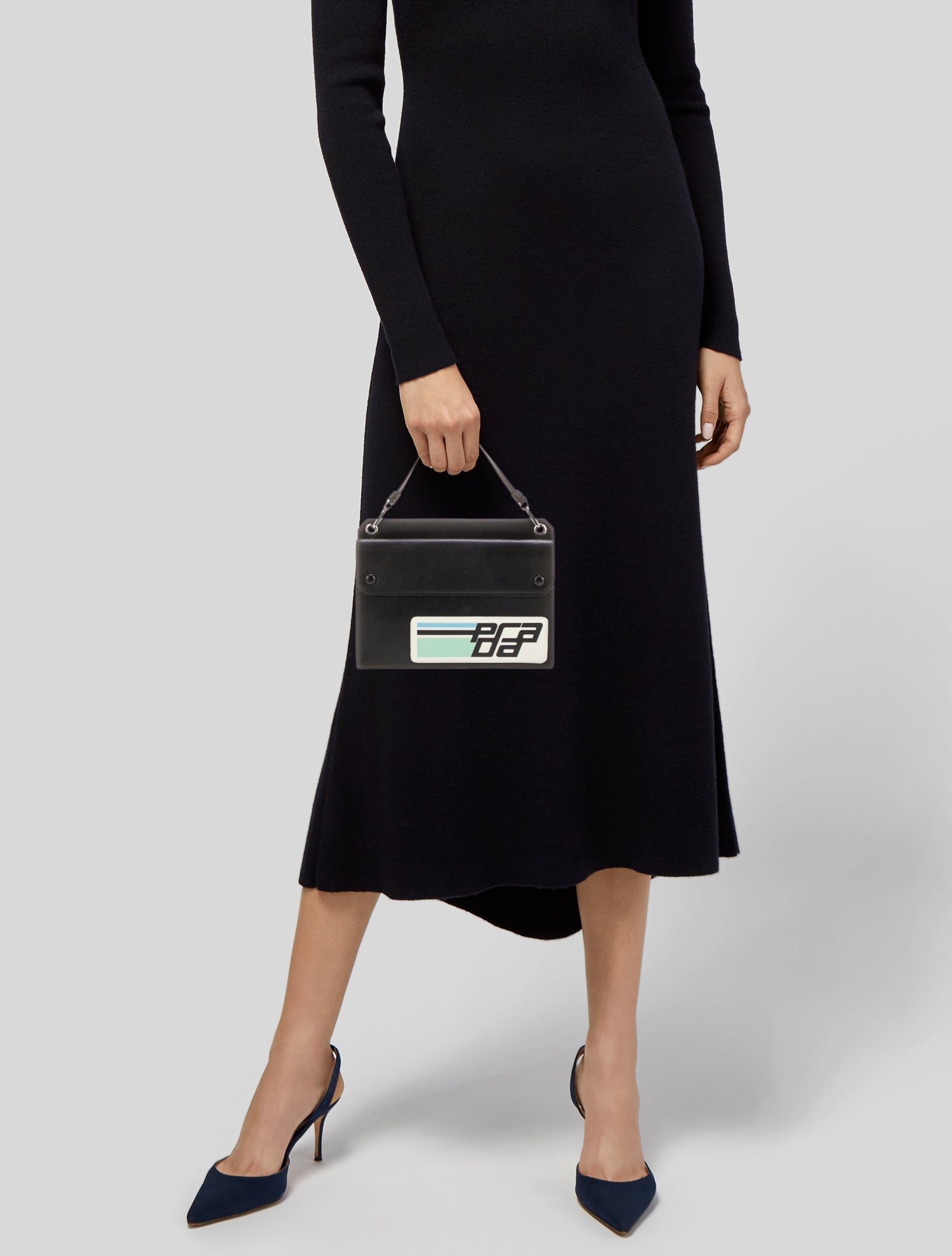 Prada Saffiano Leather Top Handle Bag