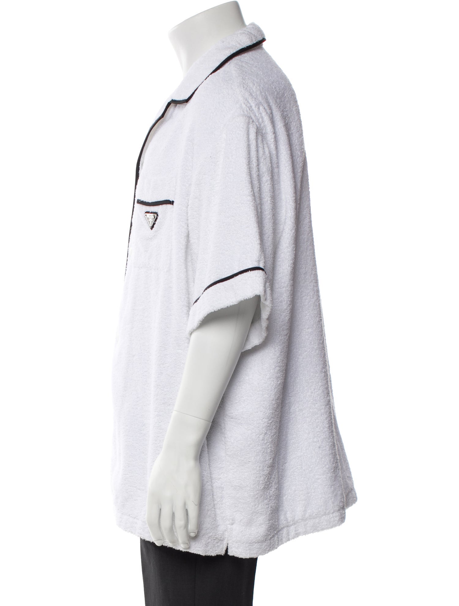 Prada 2021 Enameled Metal Triangle Shirt