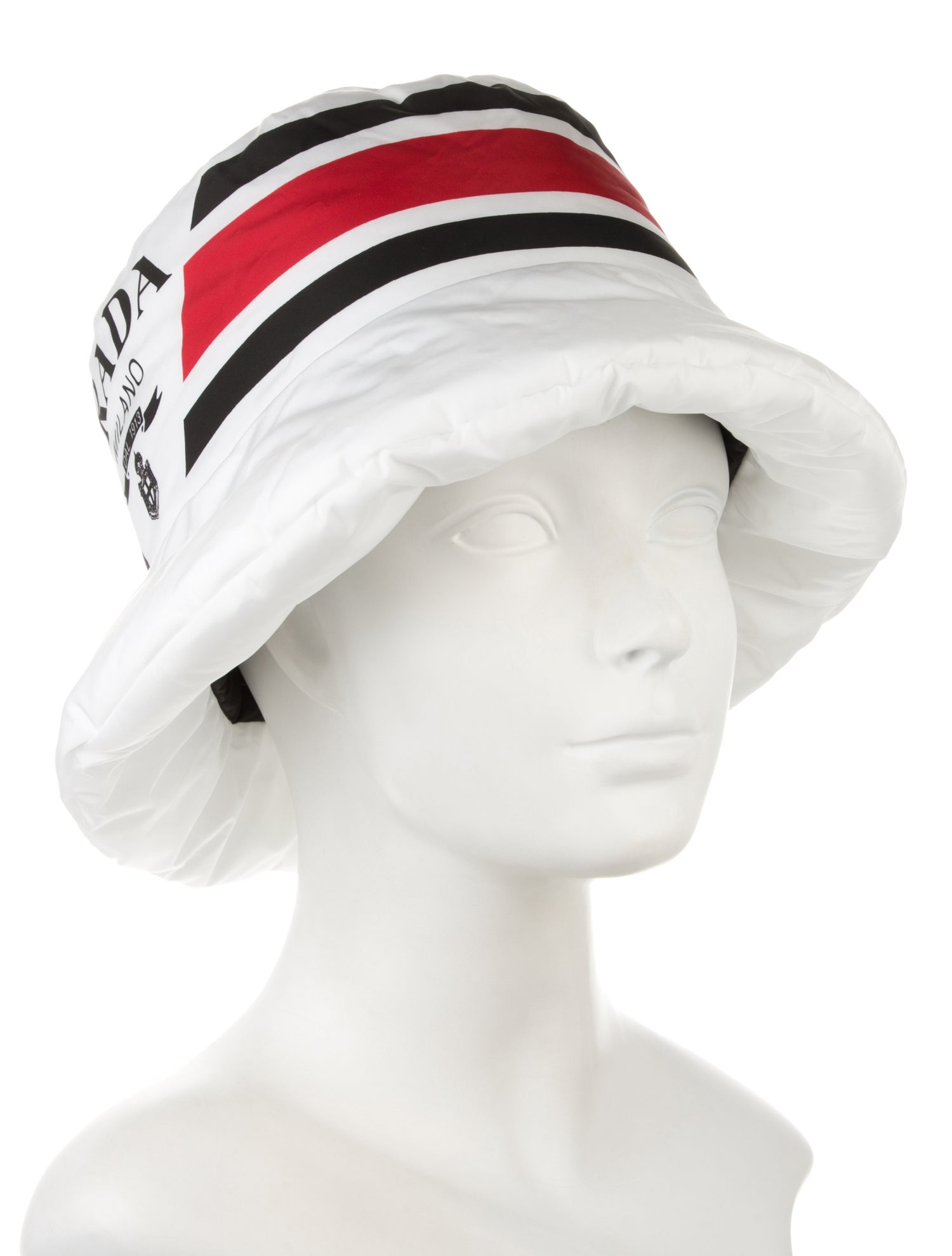 Prada Tessuto Logo Bucket Hat w/Tags