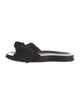 Prada Leather Bow Accents Slides