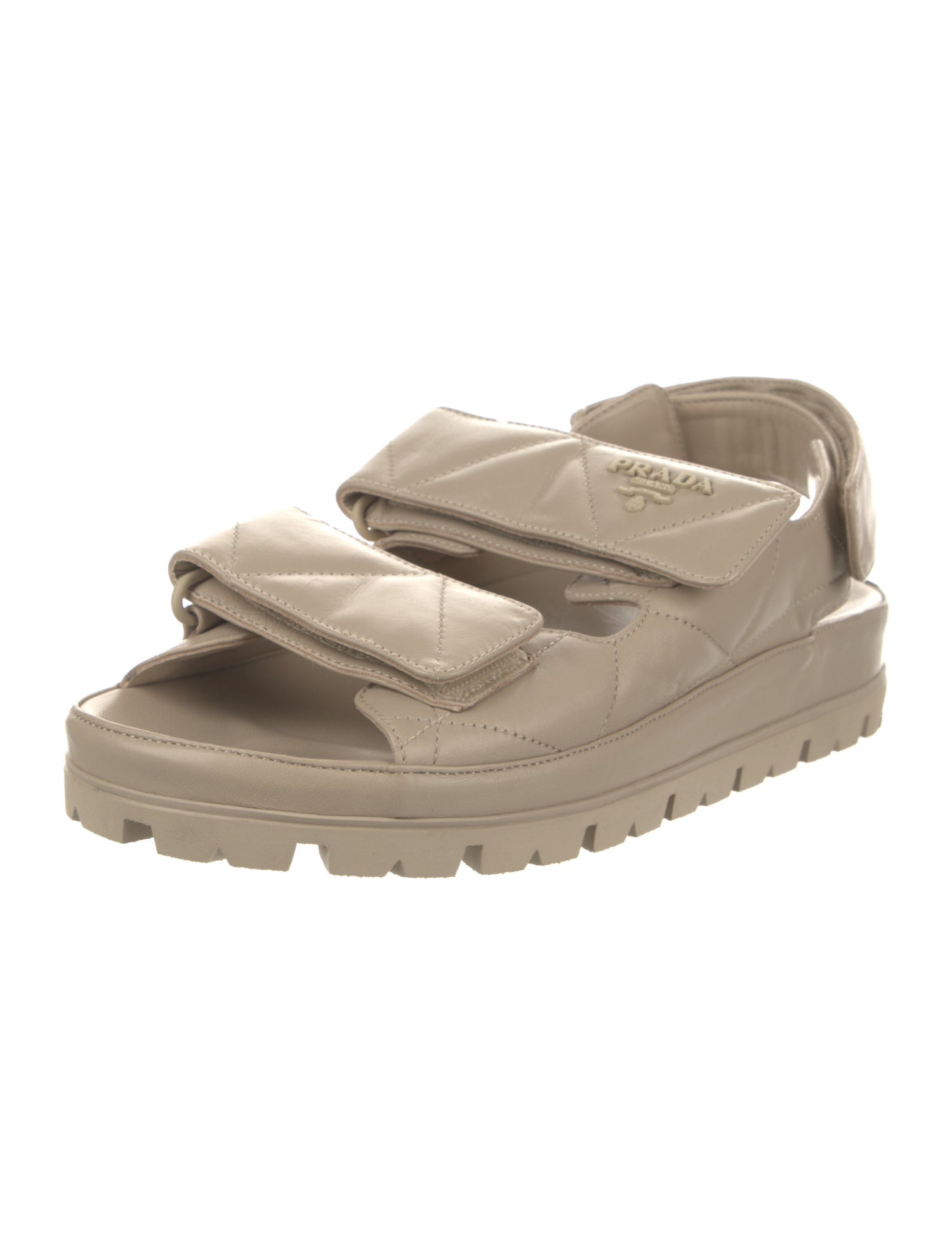 Prada Leather Slingback Sandals