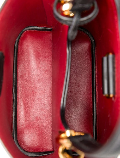 Prada Saffiano Cuir Leather Panier Small