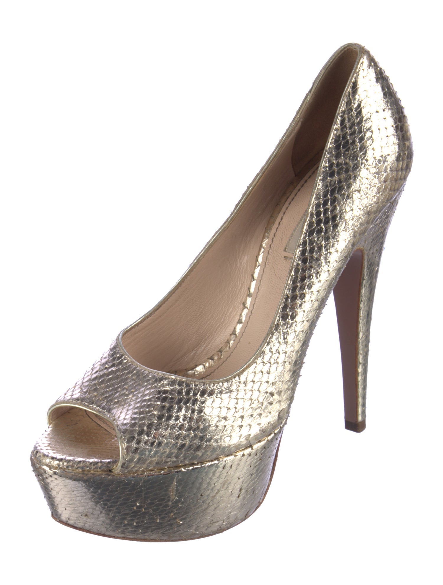 Prada Snakeskin Pumps