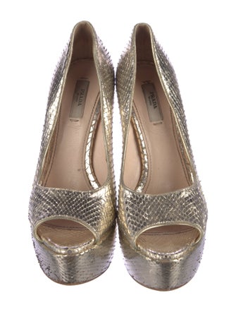 Prada Snakeskin Pumps
