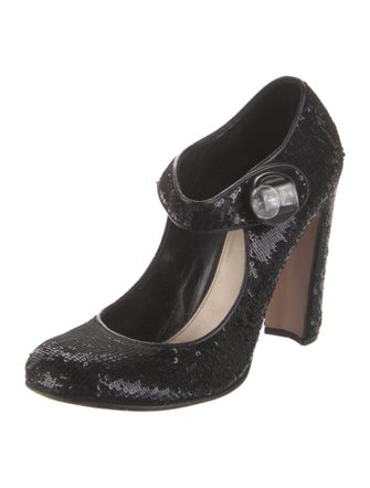 Prada Sequins Sequin Embellishments Pumps