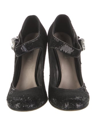 Prada Sequins Sequin Embellishments Pumps