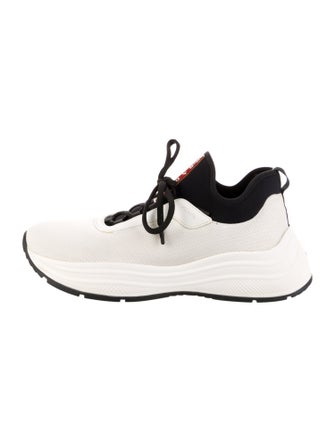 Prada Colorblock Pattern Athletic Sneakers