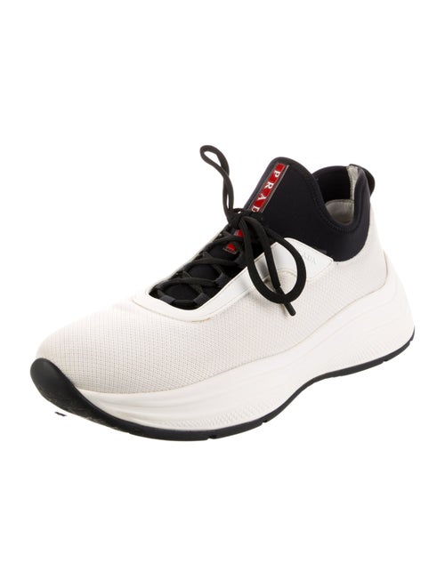 Prada Colorblock Pattern Athletic Sneakers