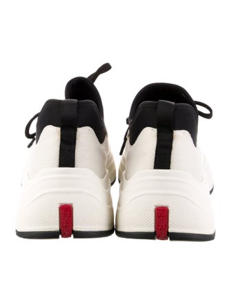 Prada Colorblock Pattern Athletic Sneakers
